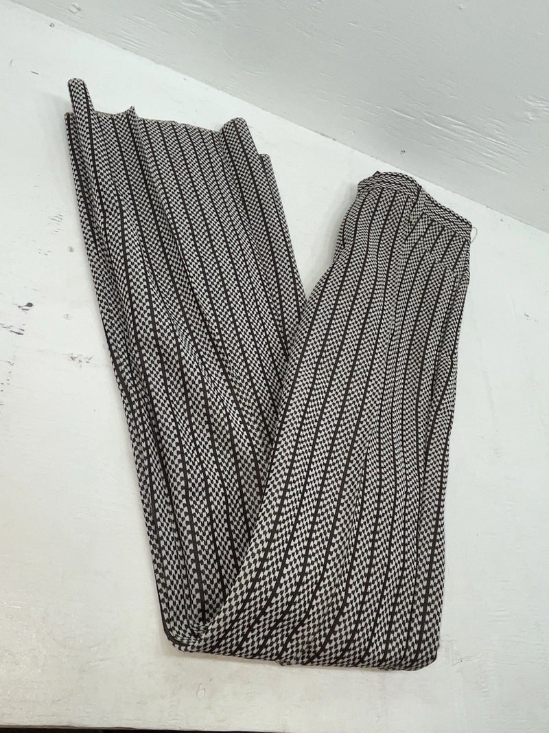 New Vintage Black And White Checkered Panhandle Slim Polyester Pants #8042 SS-71