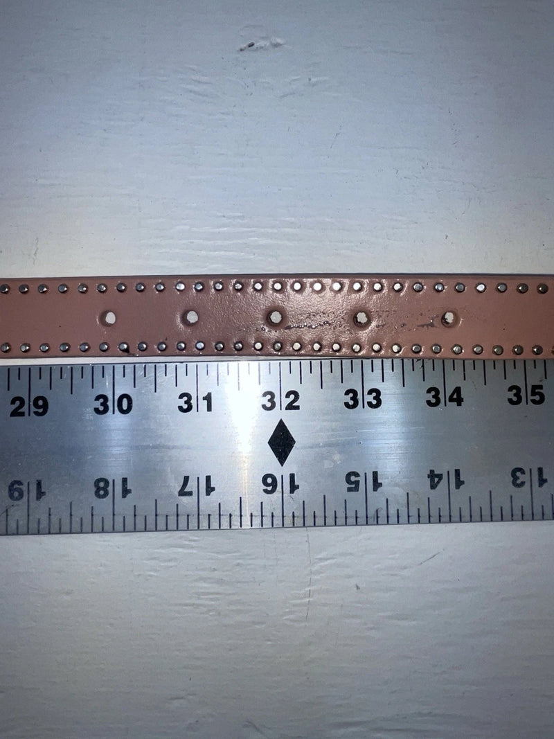 New Pink Genuine Leather Nocona Silver Bling 32” Belt #N4420430 JJ-46