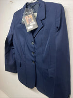 New Women’s Riders Mark Blue Riding Coat 14L #23-37000 R-601