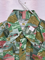 New Youths Dickson Jenkins Green designed Short Sleeve Pearl Snap 15 Medium T-96