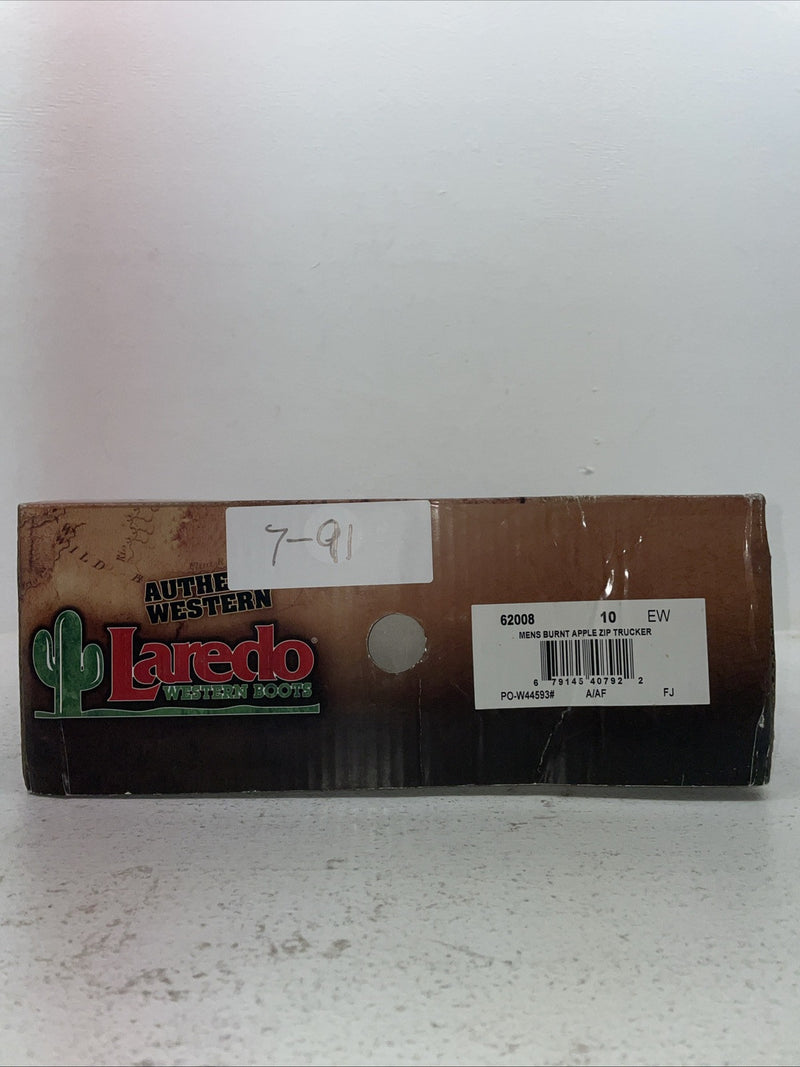 New Men’s Cherry Black Laredo Cowboy Boots. 62008 10 E W. 7-91