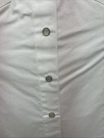 New Women’s Cumberland White Cropped White Short Sleeve Pearl Snap Medium LL-67