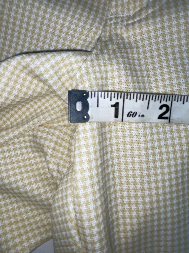 New Vintage Cream Checkered Dickson Jenkins Polyester Pants #502 XX-16