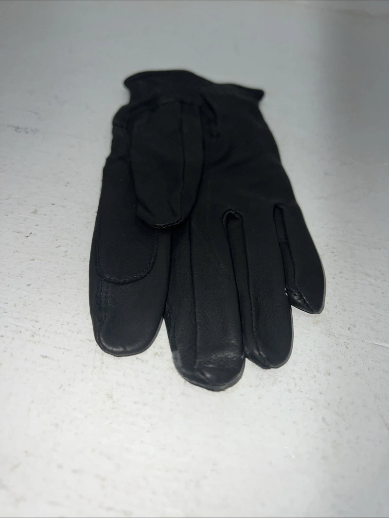 New Black Leather Tuff Mate Riding And Show Gloves Men’s Large Q-506