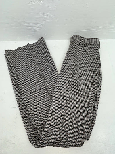 New Vintage Black Striped Panhandle Slim Polyester Pants #8076 OO-93