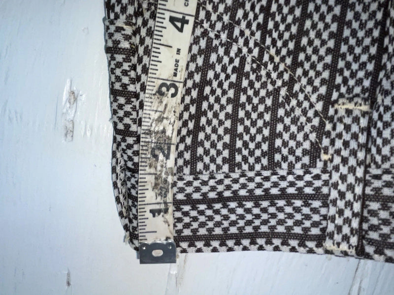 New Vintage Black And White Checkered Panhandle Slim Polyester Pants #8042 SS-71