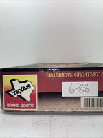 New Men’s Red Texas Brand Cowboy Boots. 7863 9.5 9 1/2 D. 6-88