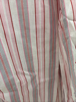 New Women’s Panhandle Slim Pink Stipe Long Sleeve Pearl Snap 16 XL X-48