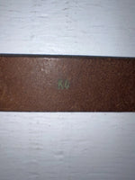 New Brown Genuine Leather Tooled 30” Belt #K4 JJ-141
