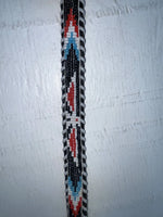 New Black Genuine Leather Beaded 28” Belt NN-34