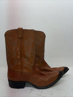 New Men’s Orange Cowtown Cowboy Boots. T 214 13 D. 8-77