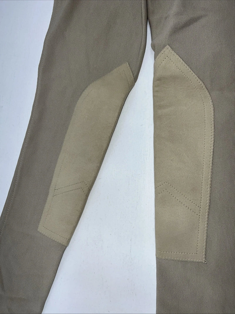 New Children’s Tan Ovation Fineline Knee Patch English Pants. 12 464837 D-49