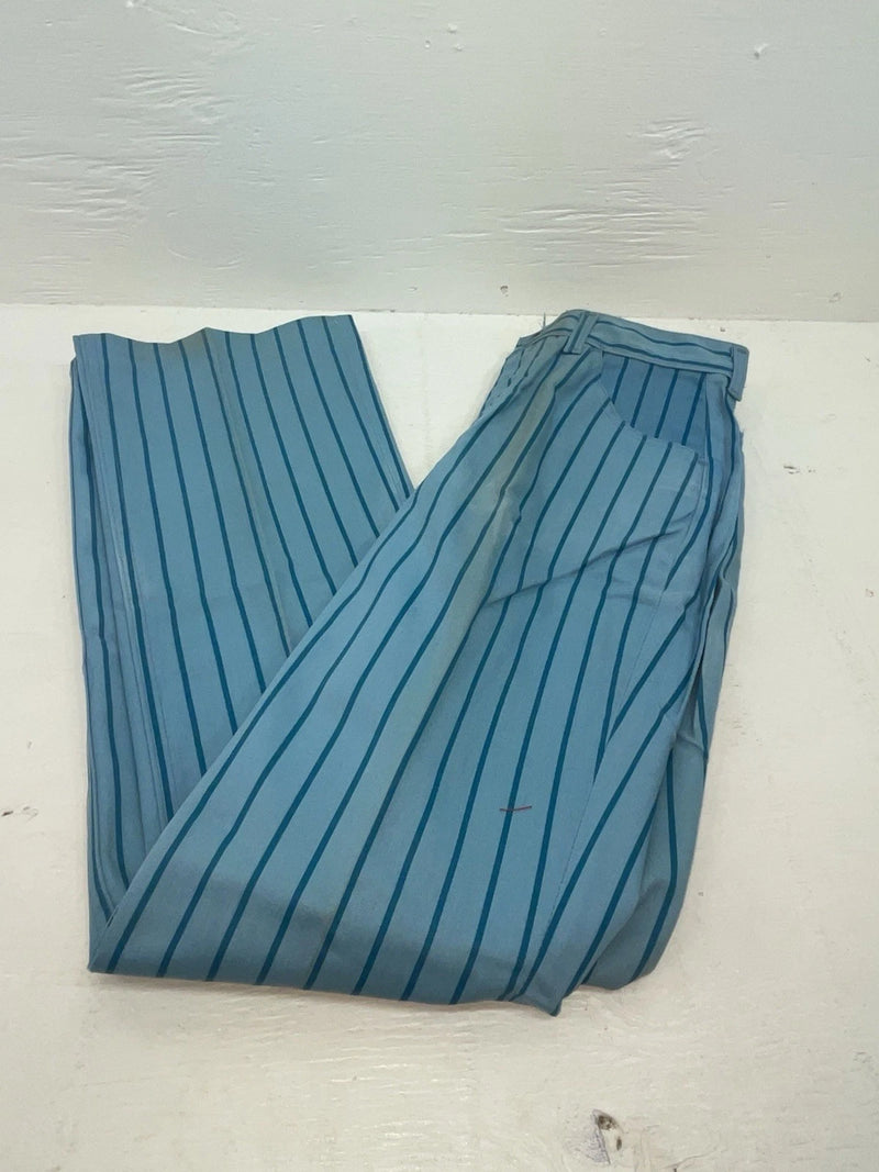 New Vintage Blue Striped Lee Polyester Pants #4605 VV-18