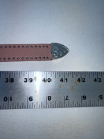 New Pink Genuine Leather Nocona Silver Bling 34” Belt #N1344999 Z-89