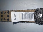 New Black Genuine Leather Nocona Silver Bling XL Belt #N3489201 NN-118