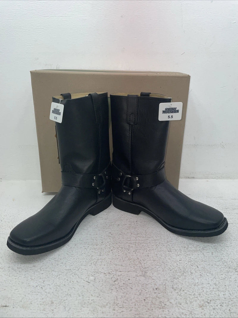 New Men’s Black Smoky Mountain Cowboy Boots. 2405 Y 5.5 5 1/2. 2-75