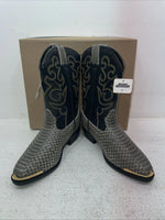 New Men’s Black Snake Skin Smoky Mountain Cowboy Boots. 1042 J Y 7. 1-59