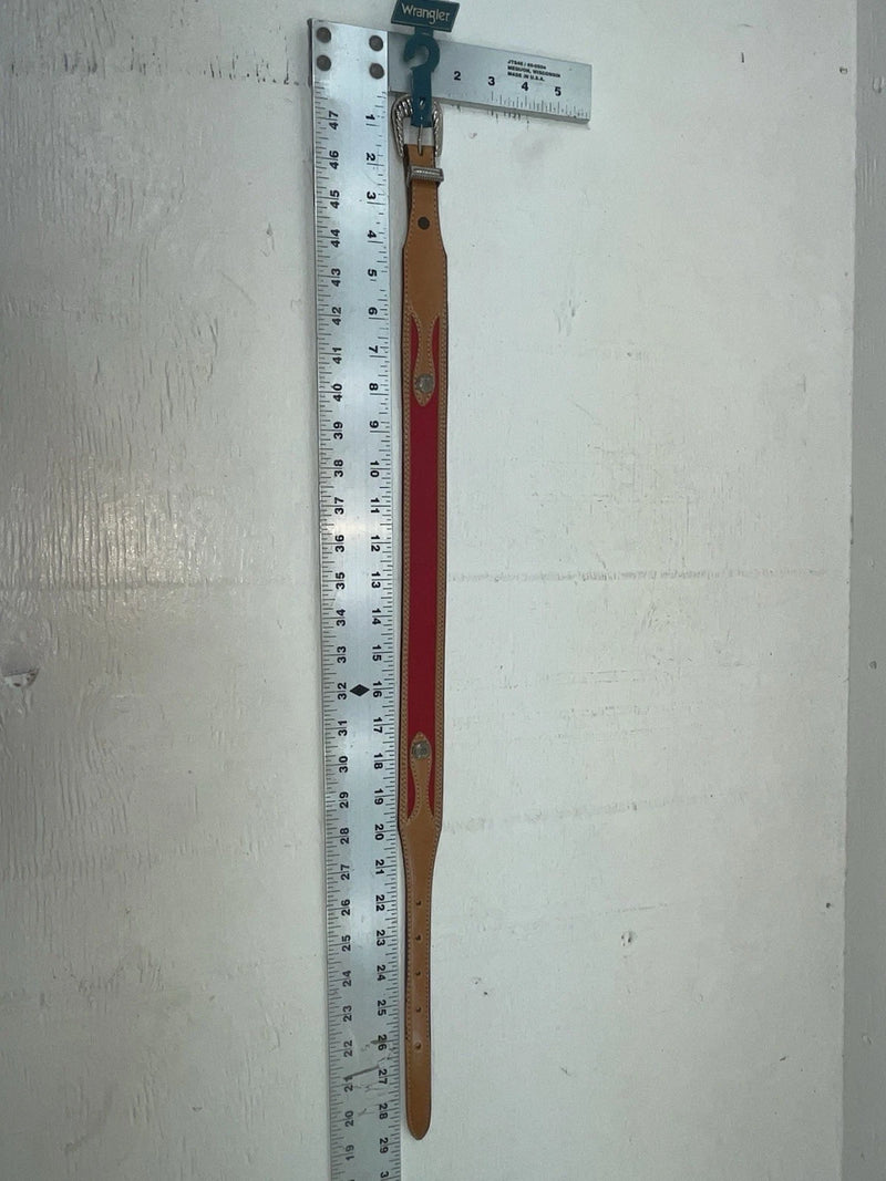 New Red Genuine Leather Wrangler 24” Belt #628004 NN-75