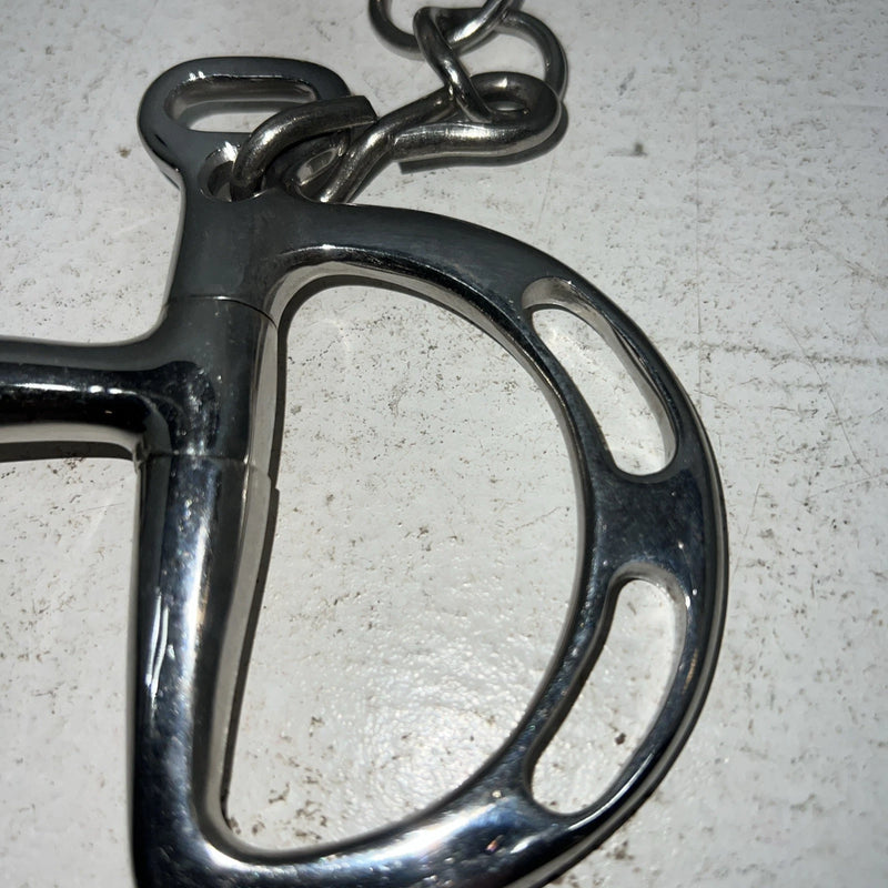 New Congress Leather 5” Smooth Mouth Pelham Bit #47842 LLL-25