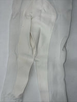 New Women’s White Ovation Knee Patch English Riding Pants. 28 L D-48
