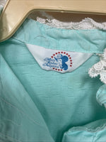 New Women’s Miss Rodeo Blue Design Long Sleeve Pearl Snap Size 10 TT-97