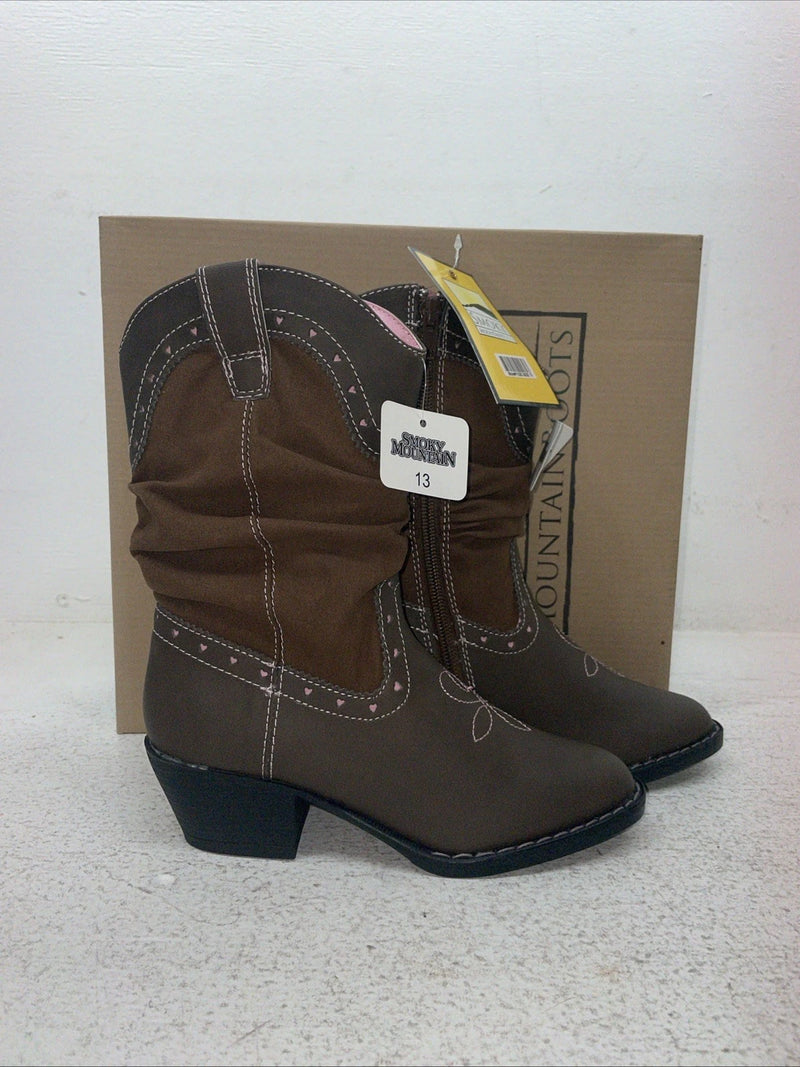 New Kids Brown Smoky Mountain Cowboy Boots. 1122 C 13. 23-29