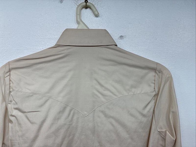 New Women’s H Bar C Designed Tan Long Sleeve Bottom Up Side 30 TT-17