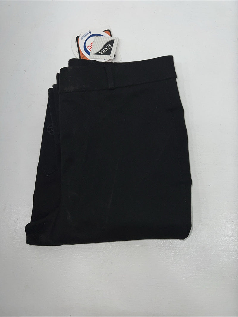 New Women’s Black Ovation English Riding Breeches. 32 R #464096 D-67
