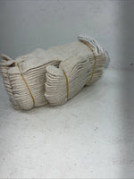 New White Wool Work Gloves Pack Of 12 #1050 B-504