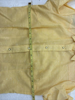 New Kids Dan River Yellow Long Sleeve Pearl Snap Size 12 CC-100