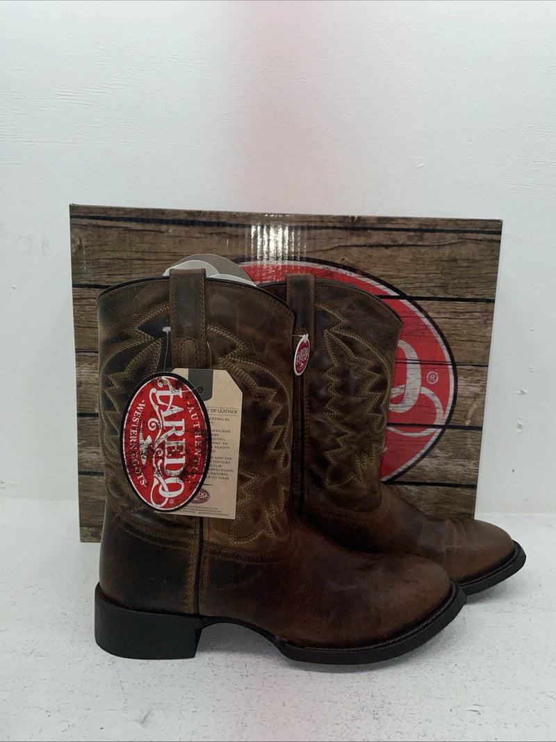 New Men’s Brown Laredo Cowboy Boots. 67902 9.5 9 1/2 E W. 4-78