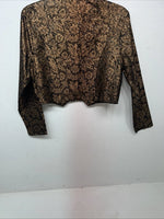 New Women’s 1849 Authentic Ranchwear Gold Western Show Short Jacket XL G-608