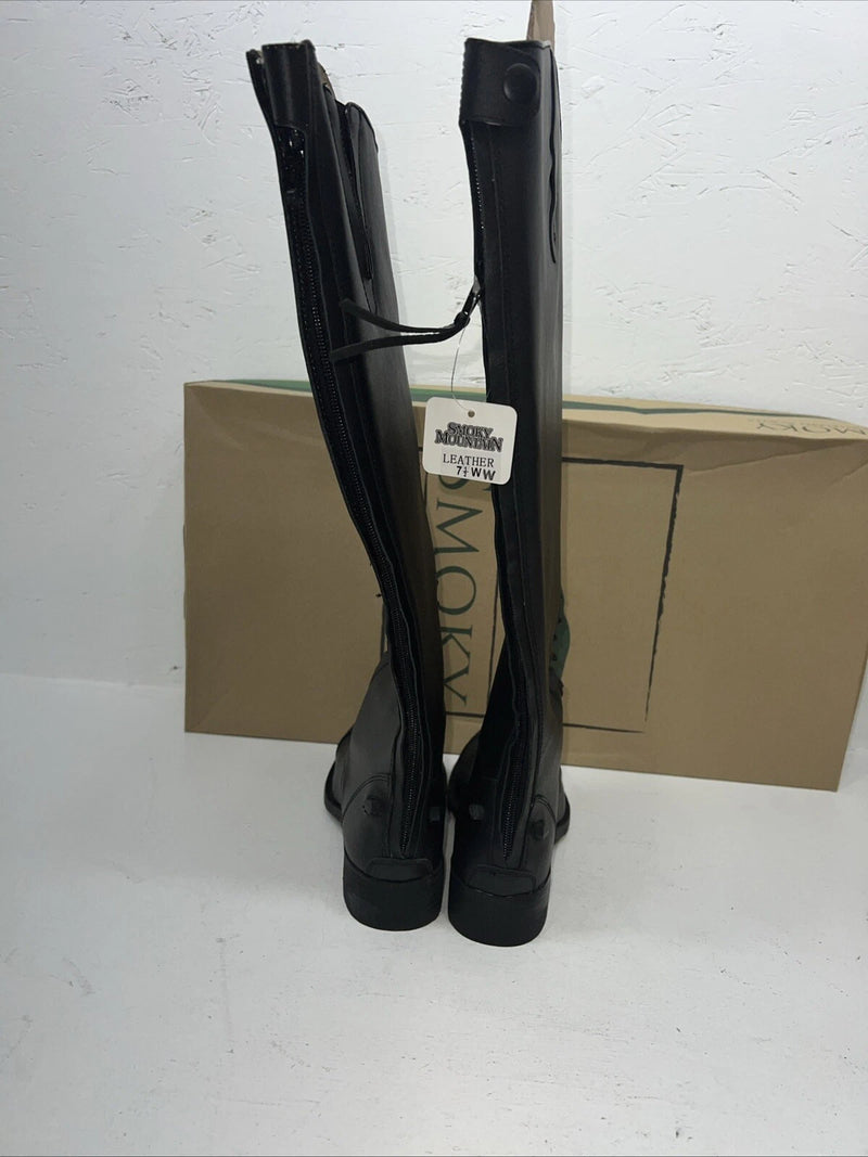 New Women’s Black Smoky Mountain English Riding Boots. 6044 7 W. 12-43