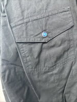 New Women’s Cumberland Black Blue Design Long Sleeve Pearl Snap 2XL GG-35
