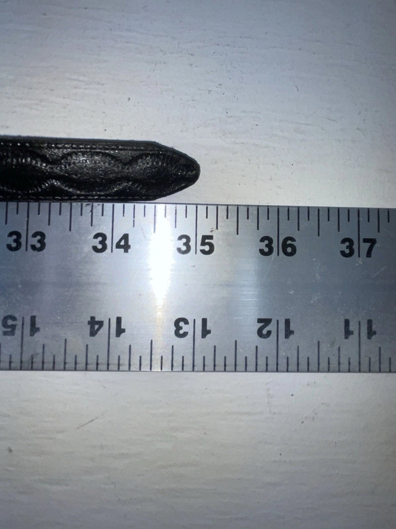 New Black Genuine Leather Beaded 30” Belt NN-9