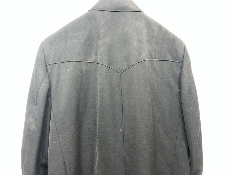 New Men’s Circle S Black Suit Jacket 48R #25832 Y-607