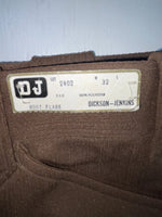 New Vintage Brown Dickson Jenkins Polyester Pants #2402 ZZ-39