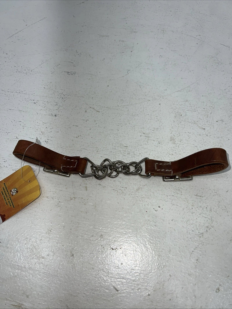 New Tough 1 Brown Leather Flat Curb Chain #52-4014 R-511