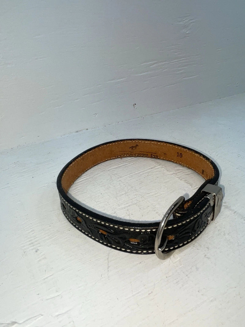 New Black Genuine Leather Western Express Tooled 18” Belt #XK101 NN-70