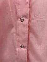 New Women’s White Horse Pink Long Sleeve Pearl Snap Small DD-99