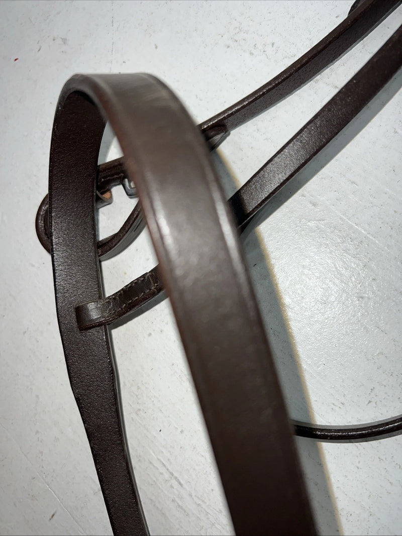 New Silver Fox Brown Cob Snaffle Bridle #20-1135-7-0 BB-16