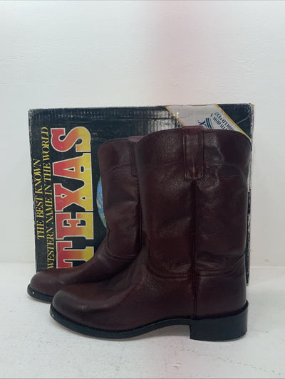 New Men’s Red Texas Brand Cowboy Boots. 8963 10 D. 6-80