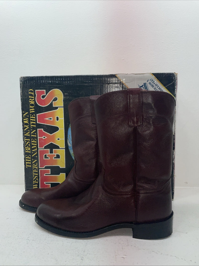 New Men’s Red Texas Brand Cowboy Boots. 8963 10 D. 6-80