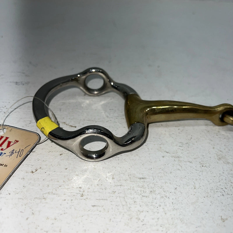 New Kelly Silver Star 5” Smooth Mouth Gag Snaffle Bit #25903 BB-502