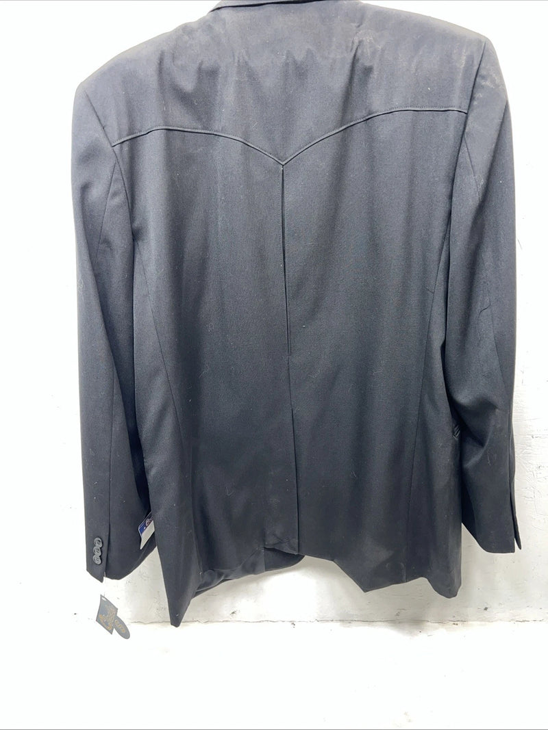 New Men’s Black Circle S Dress Coat 48L #CC1929 WW-55