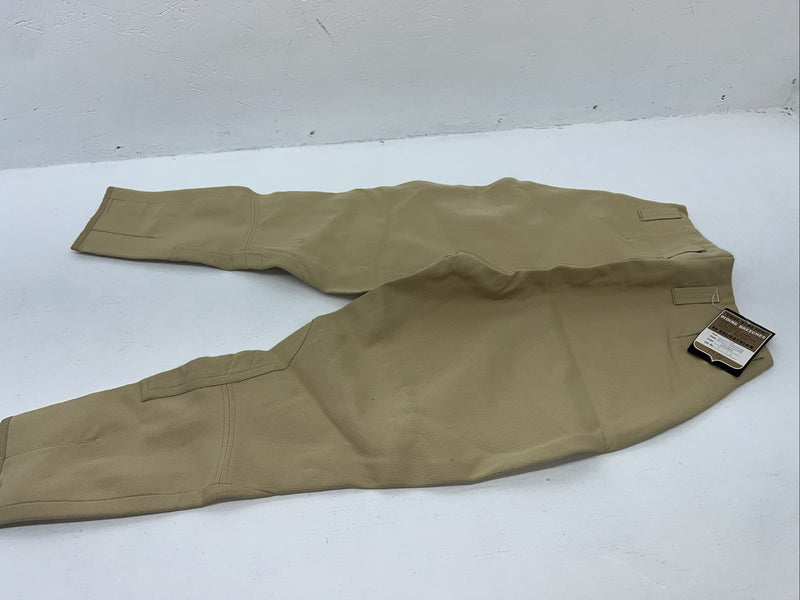 New Women’s Tan Equestrian Equi-stretch English Riding Breeches. 14 D-60