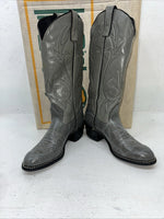 New Women’s Grey Texas Brand Cowboy Boots. L 29 6 M. 20-136