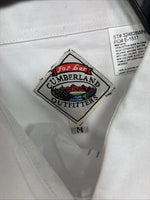 New Women’s Cumberland White Design Short Sleeve Pearl Snap Medium MM-84