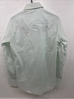 New Men’s Champion Western Mint Green Long Sleeve Pearl Snap 15 Medium K-89