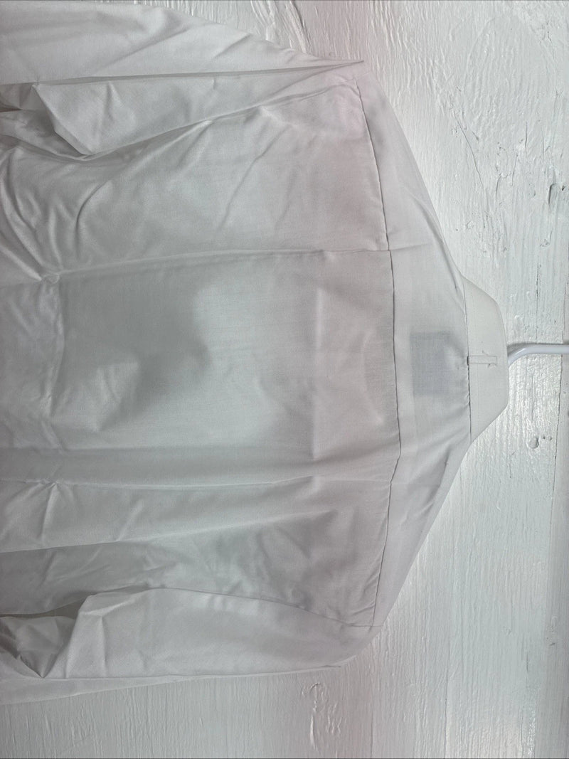New Classix White Long Sleeve Button Up English Short Large Kids DD-8